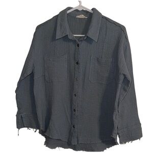 🌹NEW IN SAGE RAYON BUTTON DOWN BLOUSE